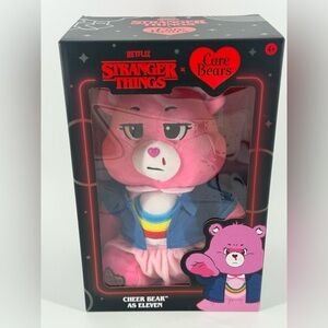 Netflix Stranger Things Care Bear Cheer Bear as Eleven Large in Box Plush Animal